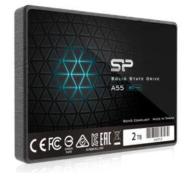 2TB SSD 3D NAND A55 SLC Cache Performance Boost SATA III 2.5" 7mm (0.28") SSD Internal Solid State Drive
