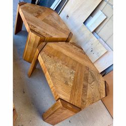 Lane mid century modern large end tables