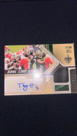 Tayson hill horizontal card autographed