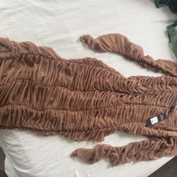 Fashion nova (NEW) Pink nude Sheer Dress Size (M) Women’s