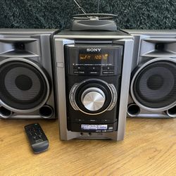 Sony HCD-EC6&P Mini Hi-Fi Stereo System CD AM-FM- 2 speakers + Antenna 