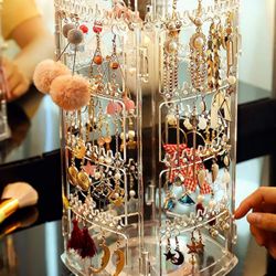 360 Rotating Stud Earring Display Stands and Hanging Jewelry Displays