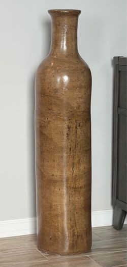 Large Floor Vase - Golden Tan