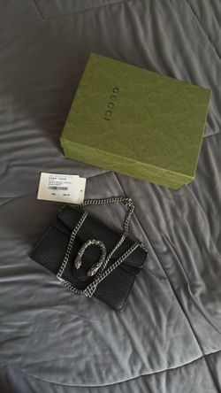 Gucci Dionysus mini bag in black grainy calfskin