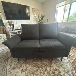 Gray Loveseat 