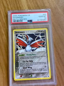 PSA 10 Skarmory #55 2005 Pokémon EX Delta Species