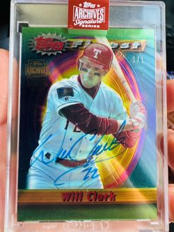 2023 topps archives signature series will clark 1/1 baseball card