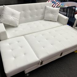White Reversible Sectional Sofa Bed 👍FREE FINANCING AVAILABLE❗NO CREDIT CHECK❗ 