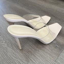 Clear Heels Size 9