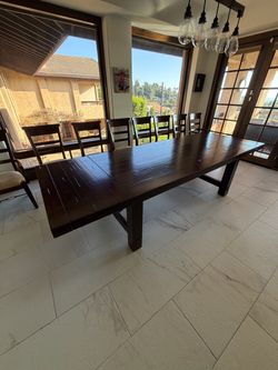 Pottery Barn Solid Mahogany Dining Set