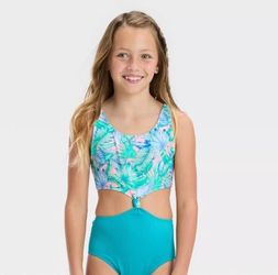 Kids Girls Swimming Wear Sizes 4-5,6-7,8,10-12,14.