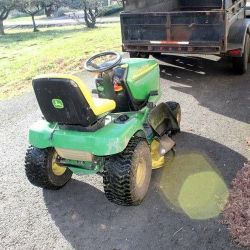 John Deere riding lawnmower 