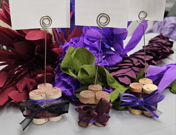 Decorative Wine Cork Place Card Holders