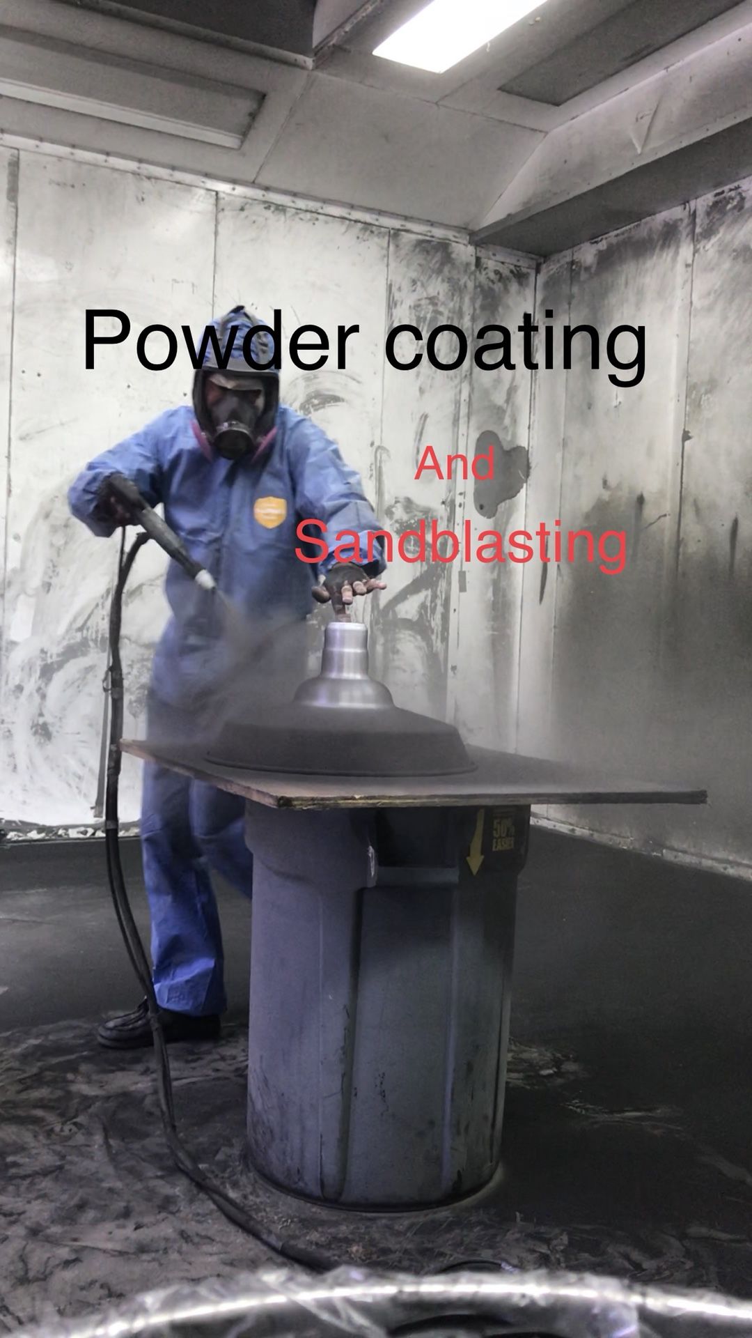 It is made powder coating for all kinds of metal