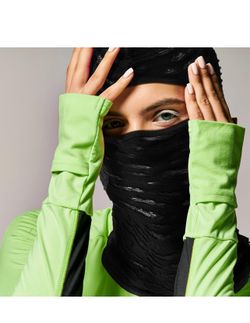 Distressed Balaclava Cosplay Ripped Face Mask Punk Style (white)