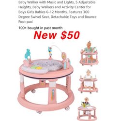 New girls pink walker $50 cash only east Palmdale off 47th