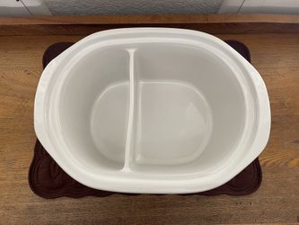 Rival Crock Pot Divided Stoneware Insert