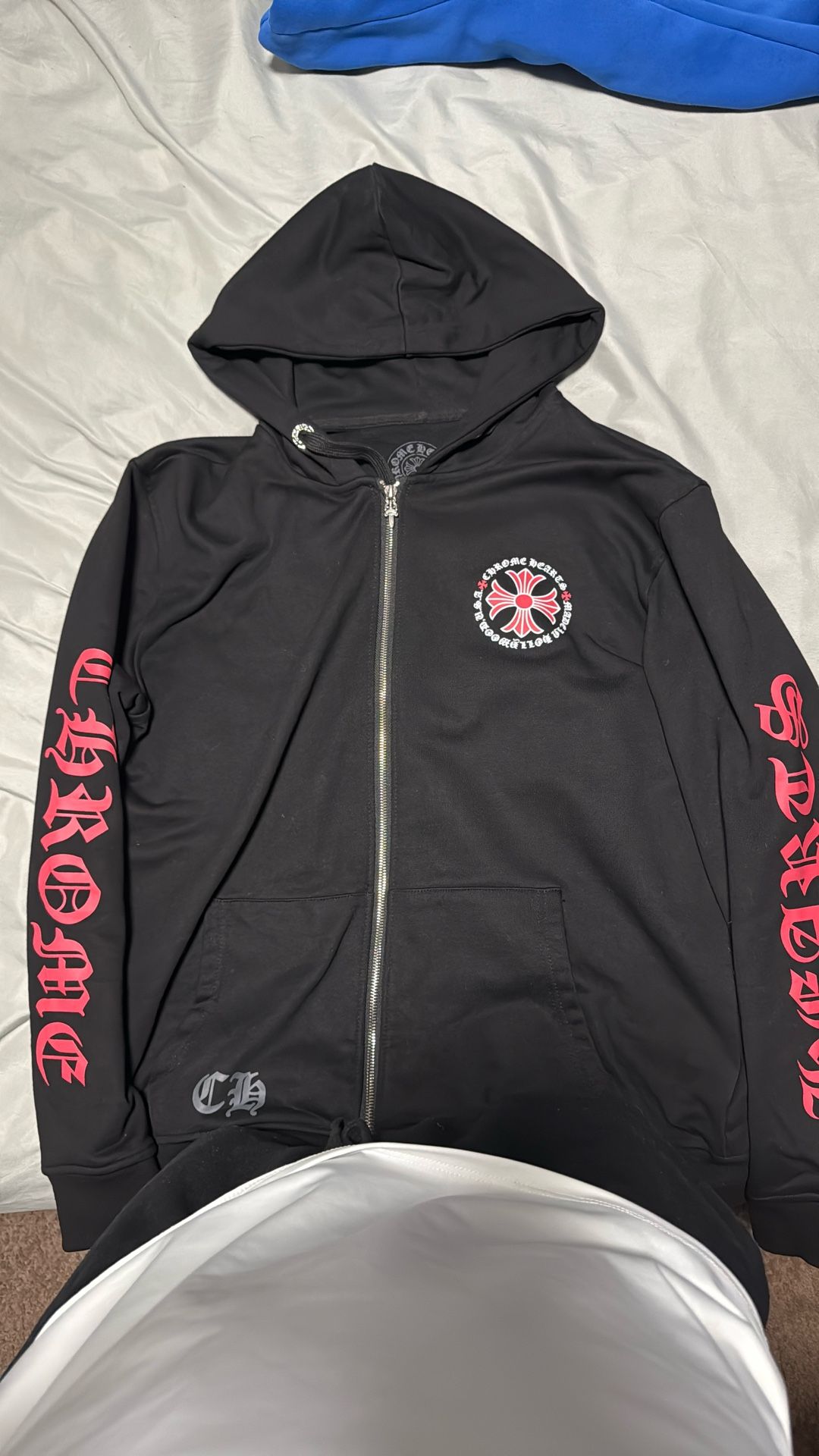 Chrome Heart Hoodie Red And Black 