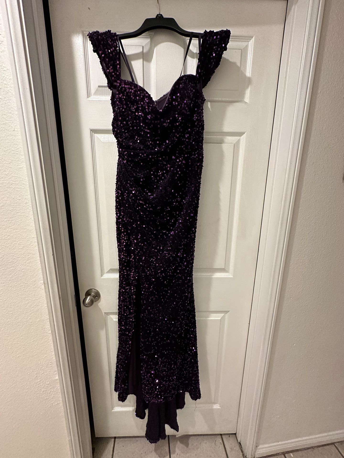 Dark purple prom dress 