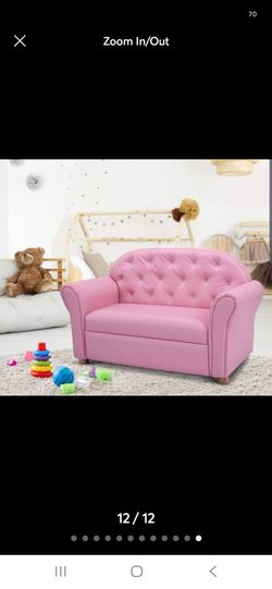 Kid's 2 Seater Loveseat Pink Sofa      PICK UP ONLY