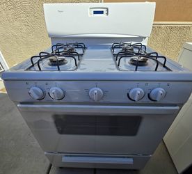 Gas Range - 4 Burner - White Very Clean!