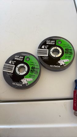 NEW 4.5” Cut Off Wheels