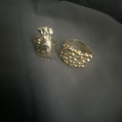 money bag  and nugget rings