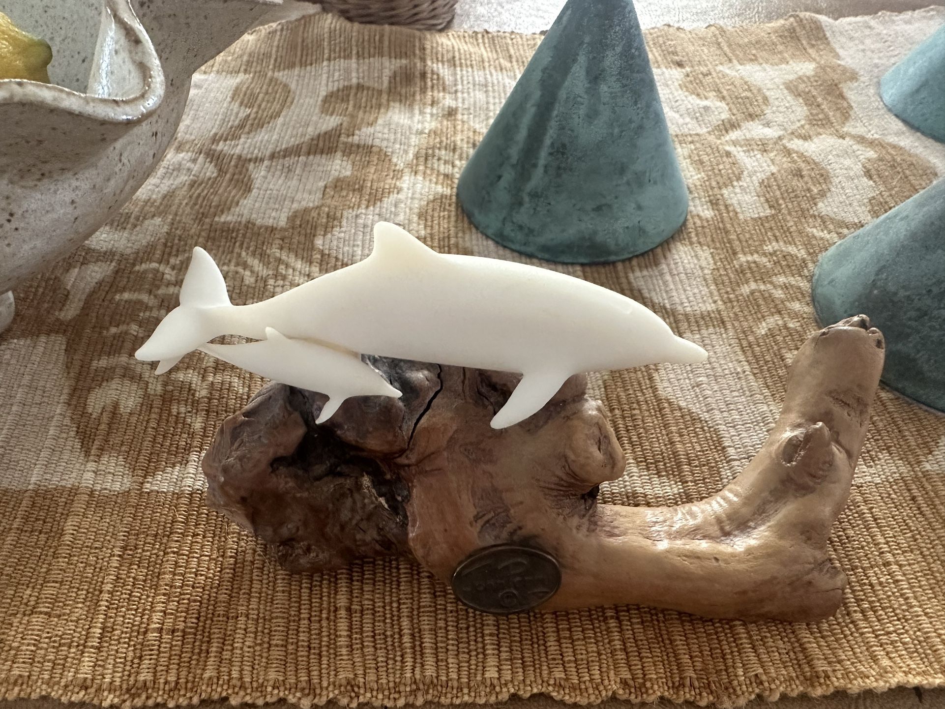 Vintage John Perry Dolphin Art