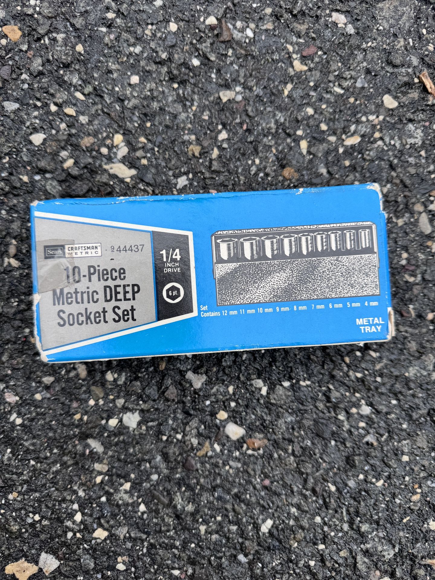 VINTAGE CRAFTSMAN TOOLS 10-pc. 1/4” DRIVE SAE DEEP