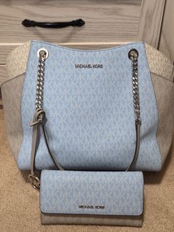 MK tote and wallet set