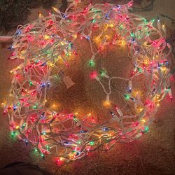 Christmas lights - USED ONCE! 