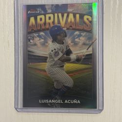 2025 Topps Finest RC Luisangel Acuna Refractor Arrivals Insert  A-12 NY Mets