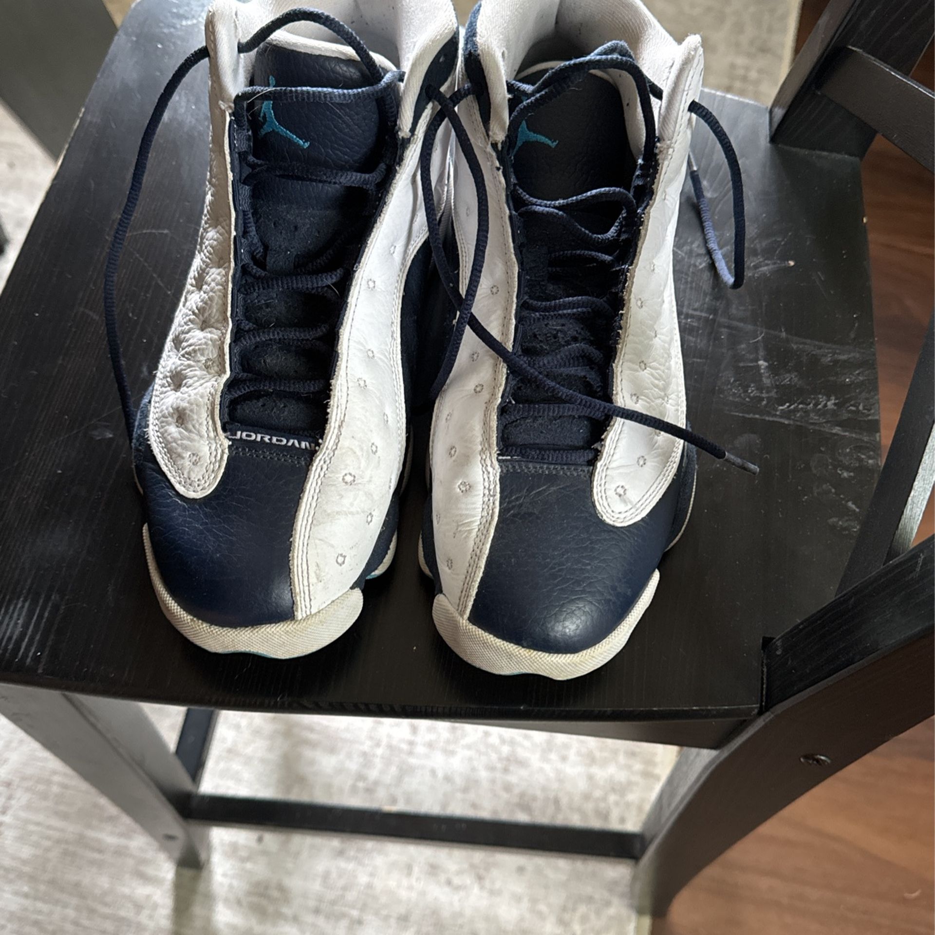 Jordan 13 Obsidian Powder Blue White (size 7.5)