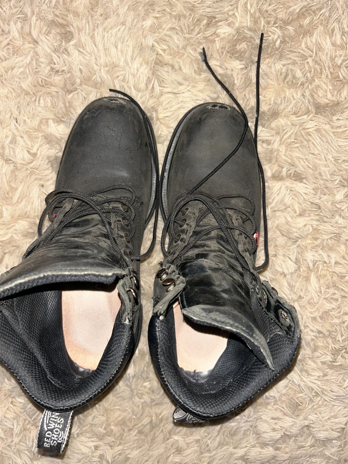 Steel Toe Red Wing Safety Boots 8.5