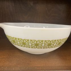 Two Vintage Verde Cinderella #444 Pyrex Mixing Bowls, Prices Listed Below 