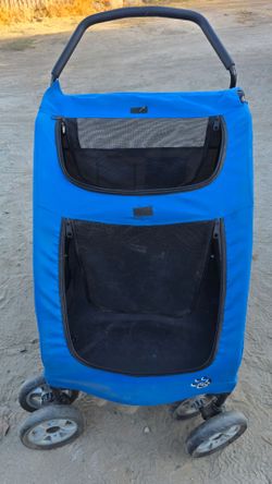 Pet Gear Blue Double Pet Stroller
