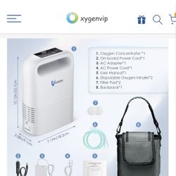 Mini Portable Oxygen Concentrator Varon Pulse Flow Dual Mode NT-02 with Every 3 seconds Oxygen Delivery and 8 or 16 Cell Battery for Travel