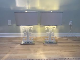 Two Transitional/Modern Lamps