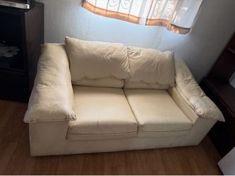 Comfortable white couch