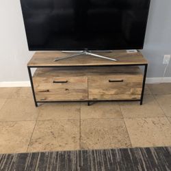 Real Wood Media Stand 