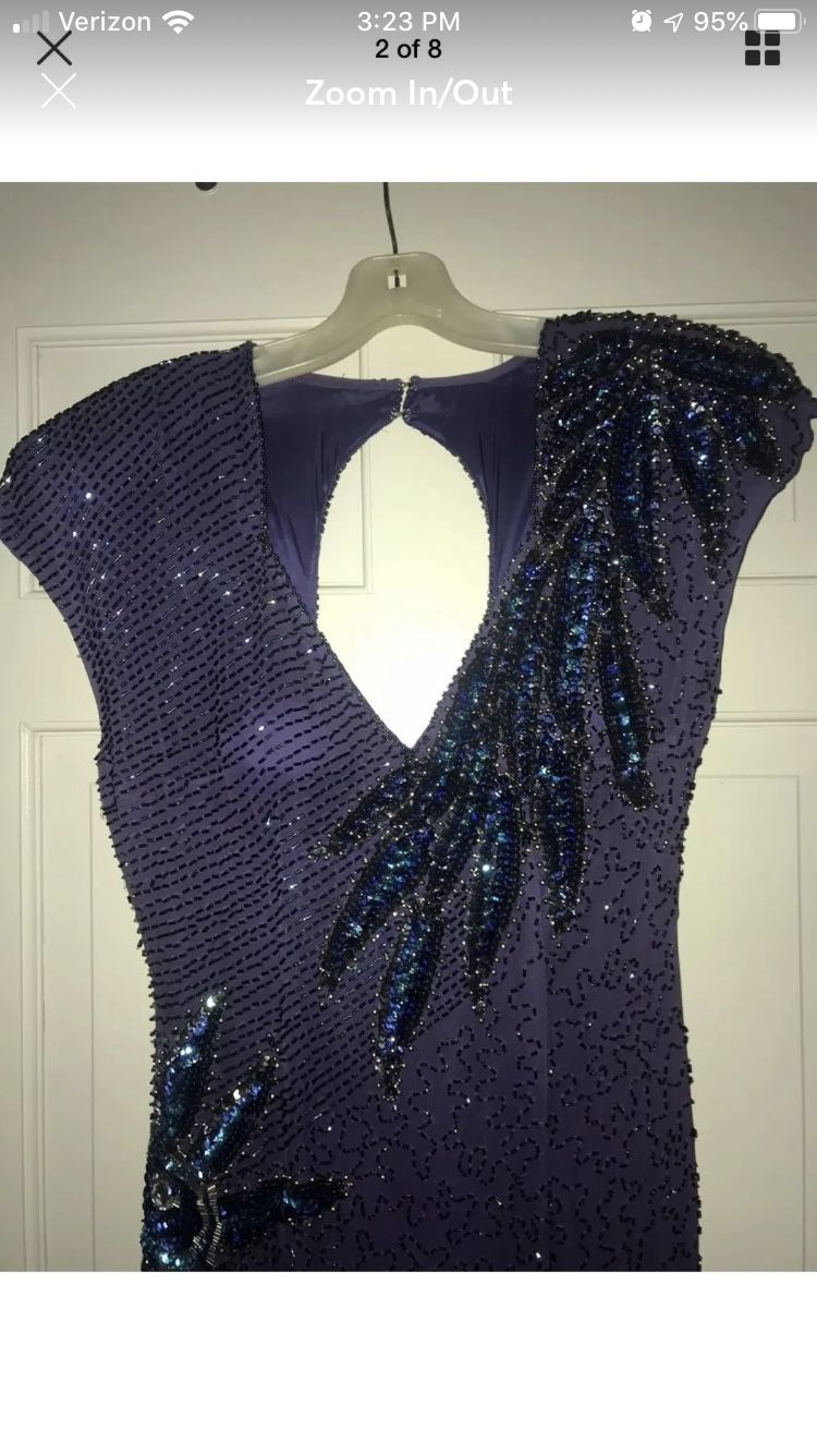 Alyce Designs Vintage 80s Sequin Dress 8