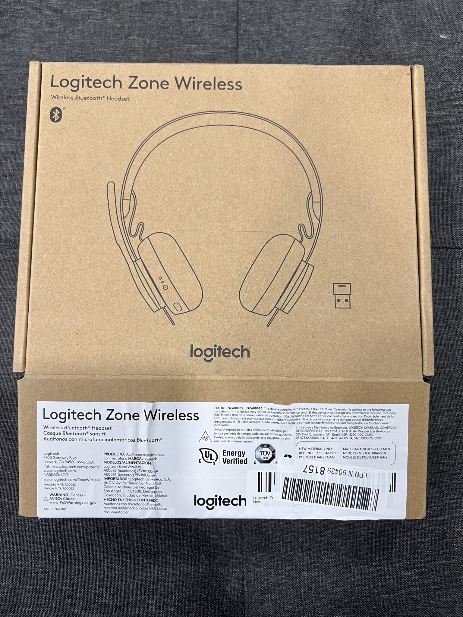 Logitech Zone Wireless Bluetooth Headset - Black