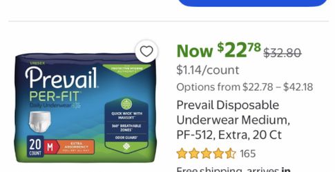 Prevail Disposable Underwear