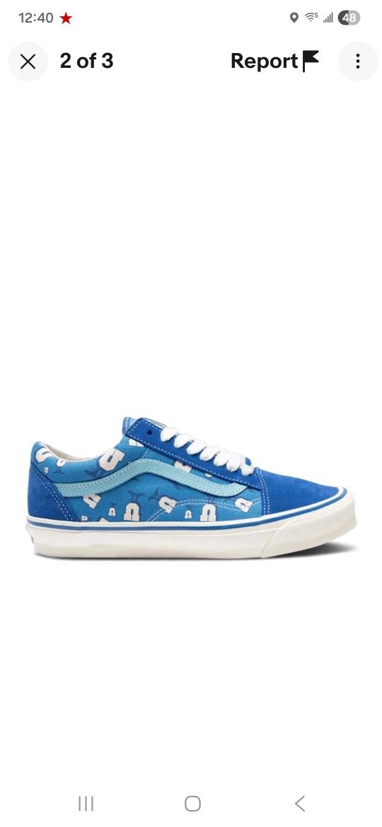 Vans Vault OG Old Skool XL Undefeated Blue Lolite / Mars (Size 8.5 Men's US)