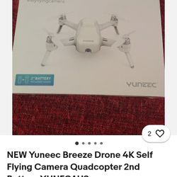 4k Breeze Drone With 2 Batters