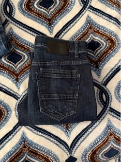 buckle dark blue pants
