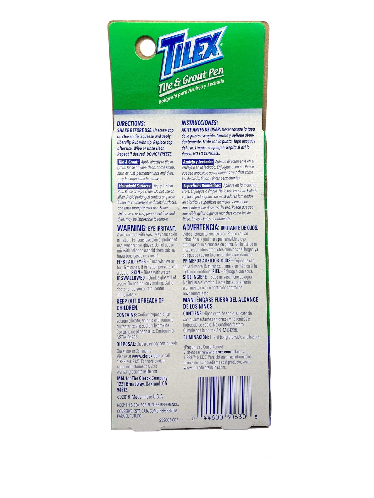 TILEX Tile & Grout Pen Gel With Clorox Bleach Removes Stains