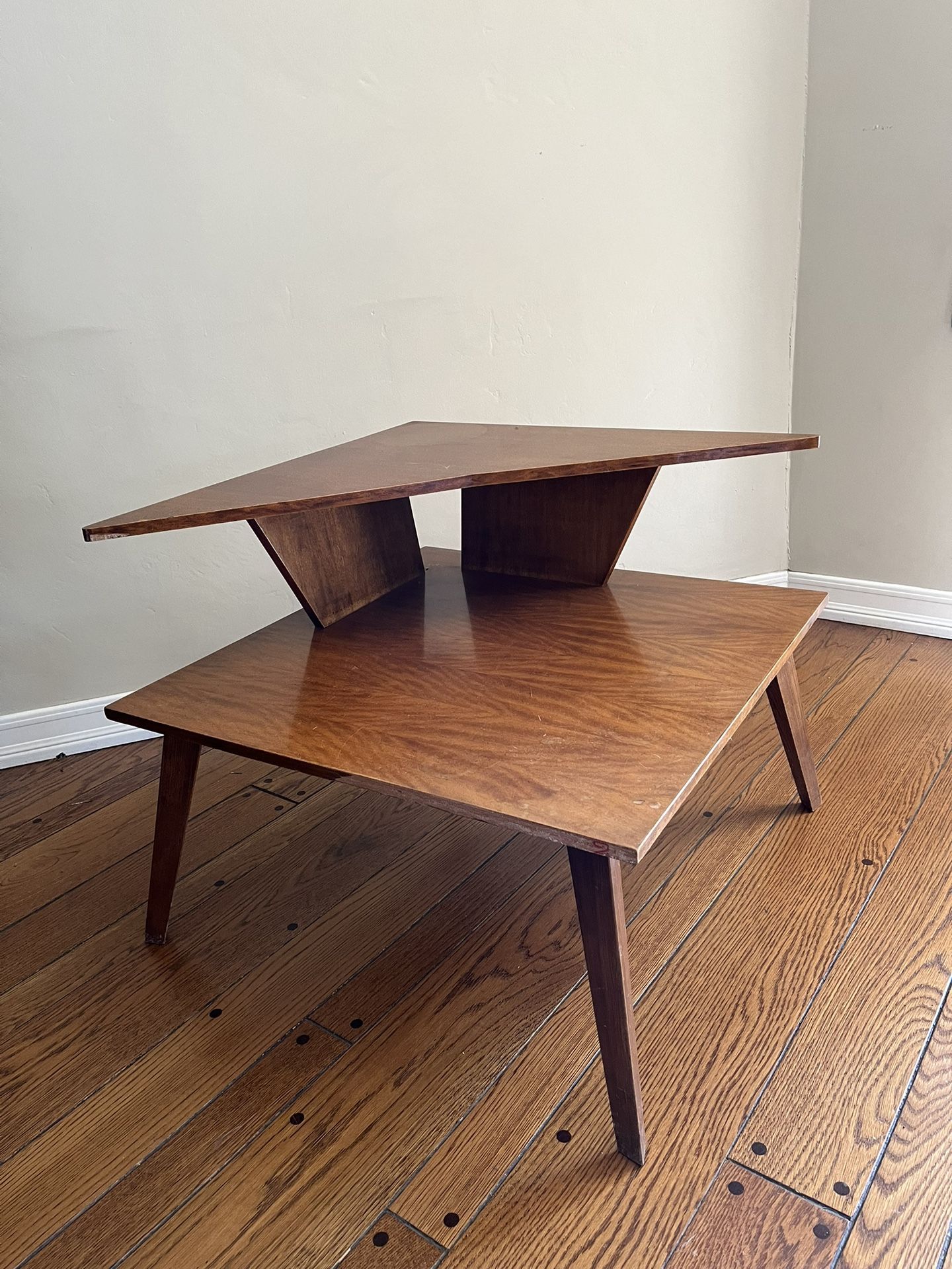 Mid Century Corner Table 