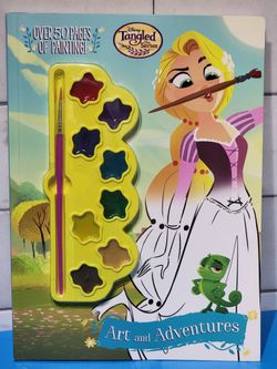 Tangled Art & Adventures Painting Activity Book $3 (One Available)
Includes Water Colors