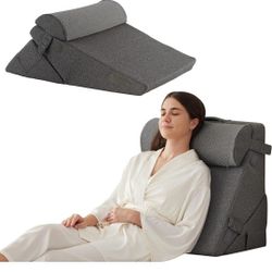 Bedluxe 3Pcs Orthopedic Bed Wedge Pillow Set